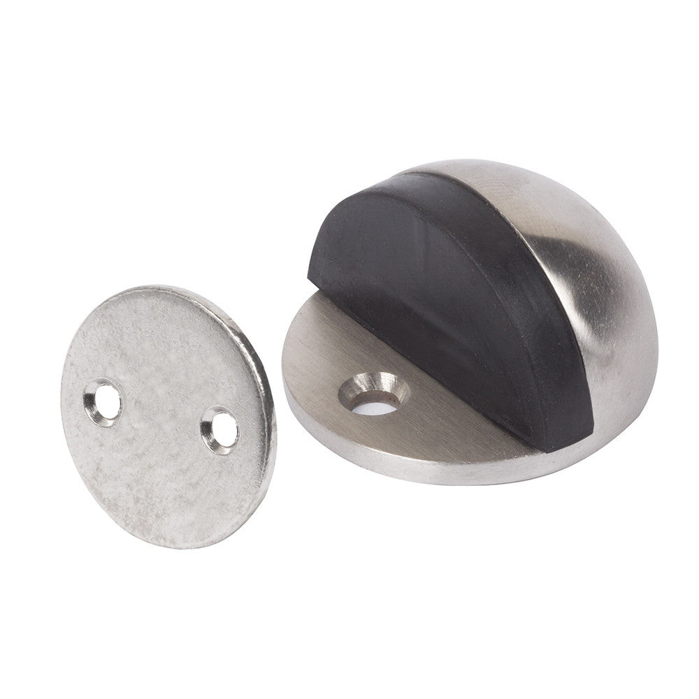DOOR STOP MAG-HALF DOME - SATIN NICKEL