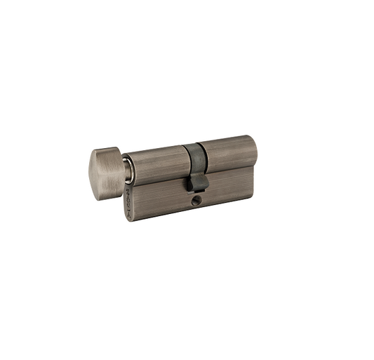 Euro Cylinder & Turn, 70mm Length - Gunmetal