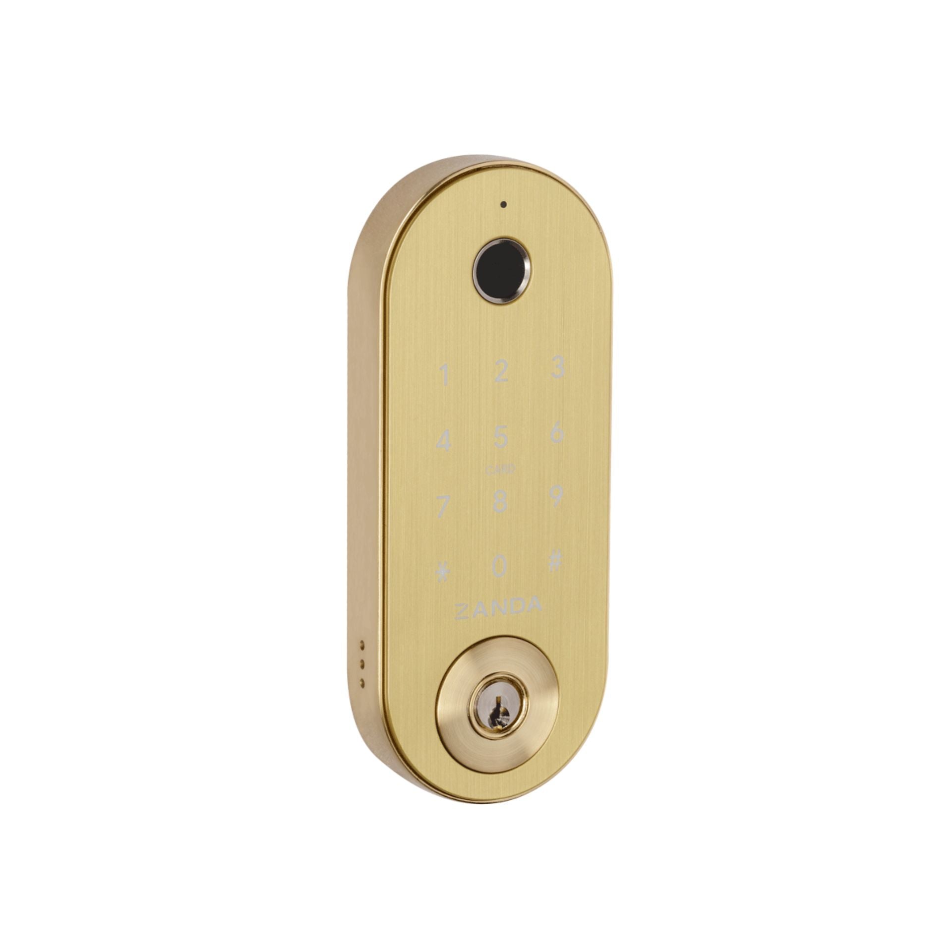 Stealth Electronic Deadbolt with 60mm Backset Latch - Satin Brass
