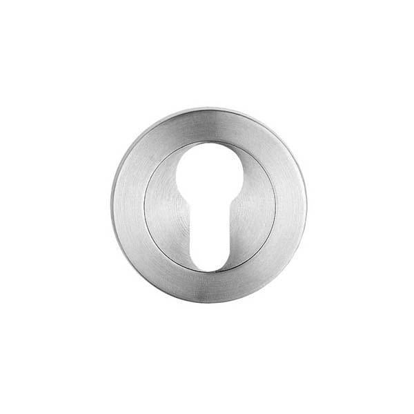 Euro cylinder escutcheon R10 rose - VBS- PVD Black Satin