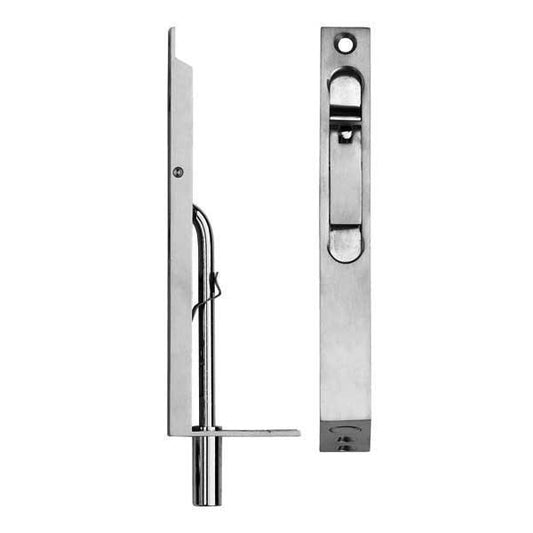 Flush Bolt 450mm - Unlacquered Satin Brass