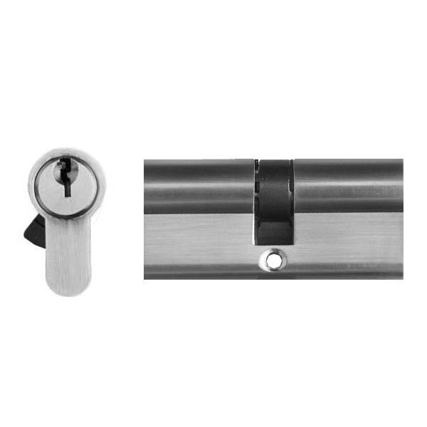 Double Euro. Profile Cylinder 70mm - Polished Chrome