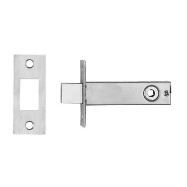 Tubular privacy bolt 60mm backset - Antique Brass Medium