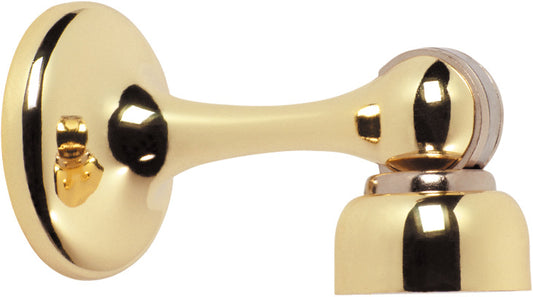 Door Stop Magnetic Polished Brass D44xP75mm