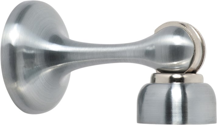Door Stop Magnetic Satin Chrome D44xP75mm