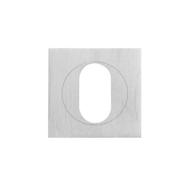 Oval cylinder escutcheon R50 rose - Pol Chrome
