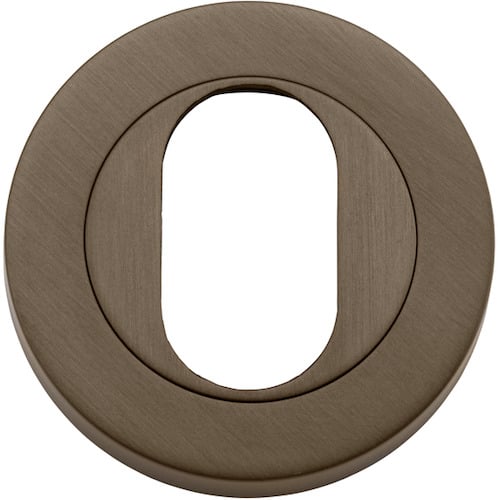 Escutcheon Oval Round Pair Signature Brass D52xP10mm