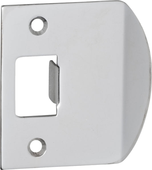 Tube Latch Striker Universal Extended 'D' Chrome Plated H56xW53mm - Polished Chrome