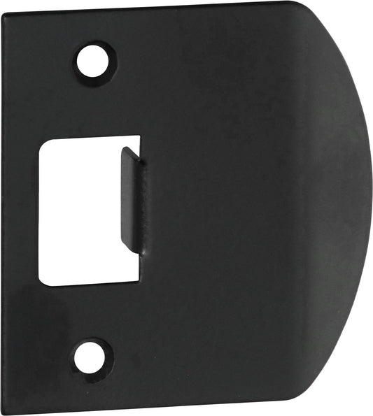 Tube Latch Striker Universal Extended 'D' Matt Black H56xW53mm