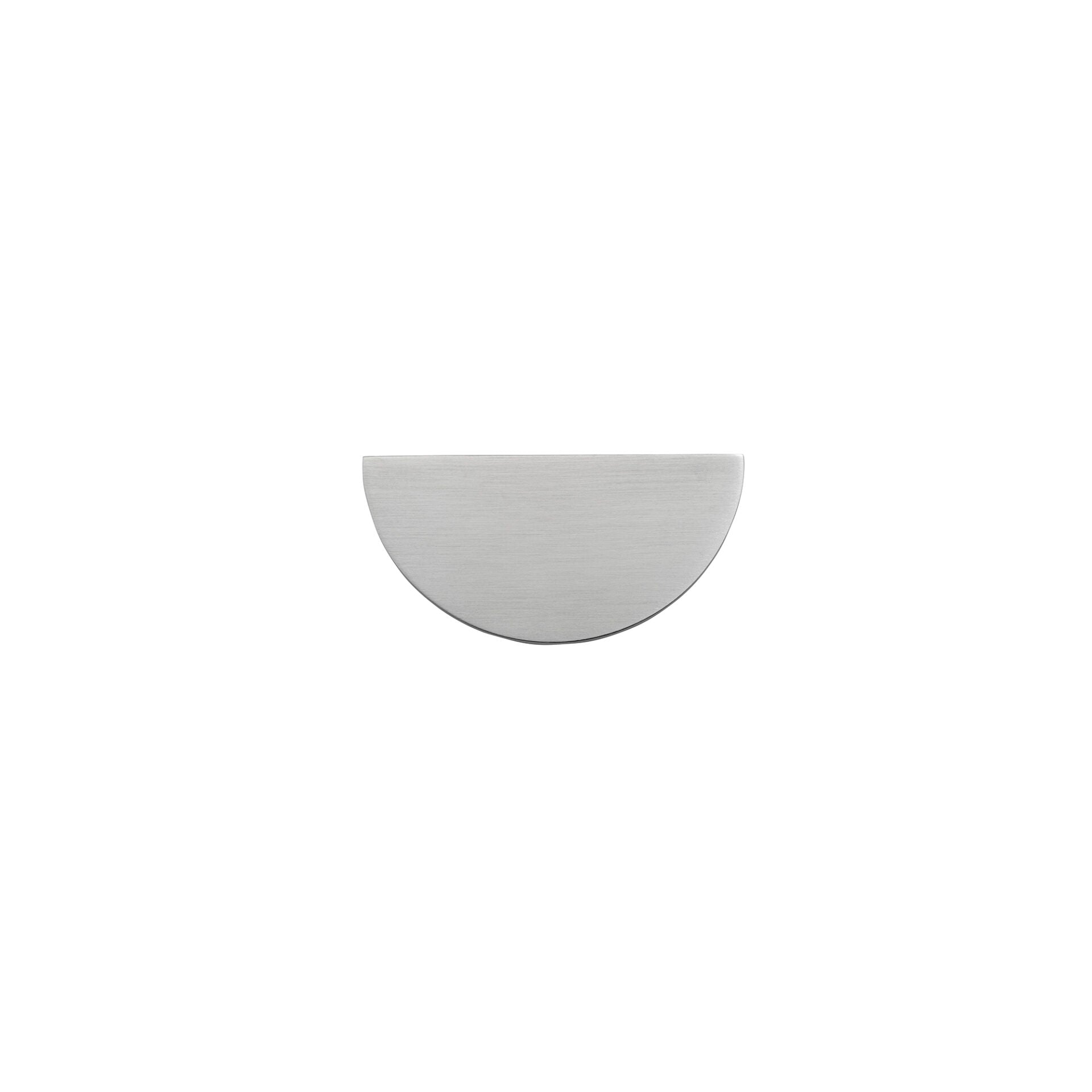 Drawer Pull Osaka Half Moon Brushed Chrome W75mm CTC64mm