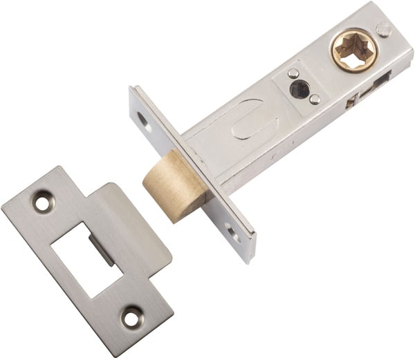 Tube Latch Split Cam 'T' Striker Satin Nickel Backset 60mm