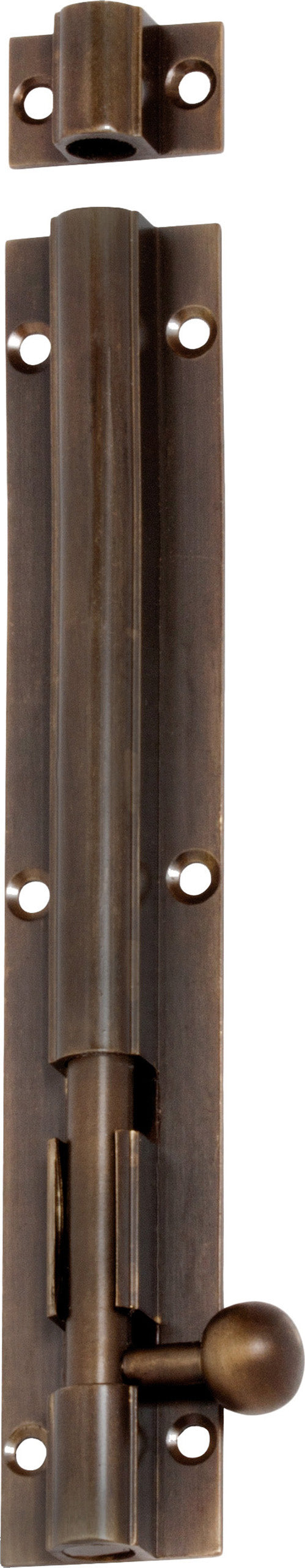 Barrel Bolt Antique Brass L150xW25mm Bolt 7.5mm