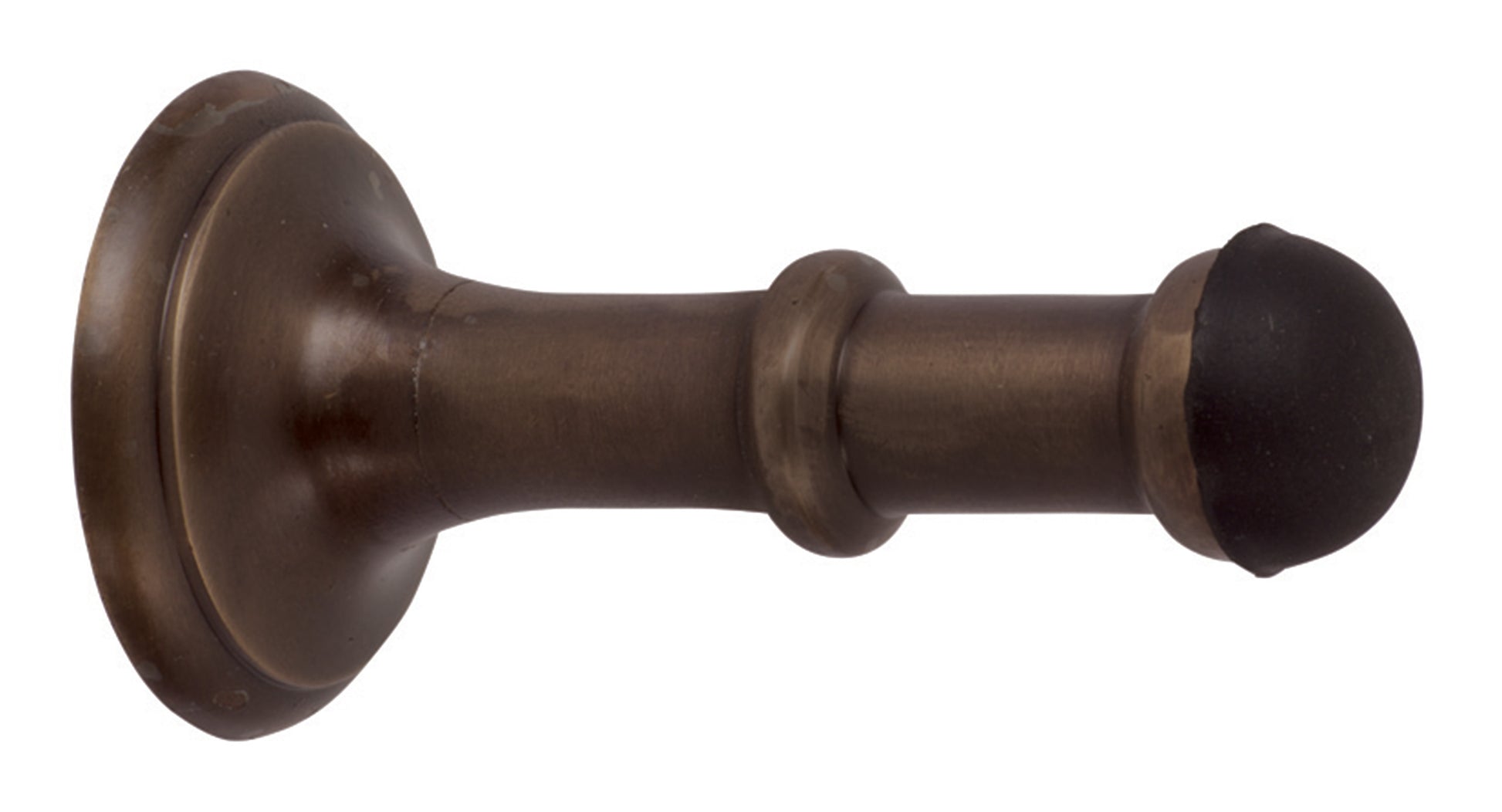 Door Stop Concealed Fix Small Antique Brass D43xP80mm