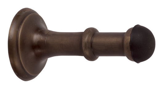 Door Stop Concealed Fix Small Antique Brass D43xP80mm