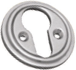 Escutcheon Euro Cyl. Rnd. CP 46mm - Pol Chrome