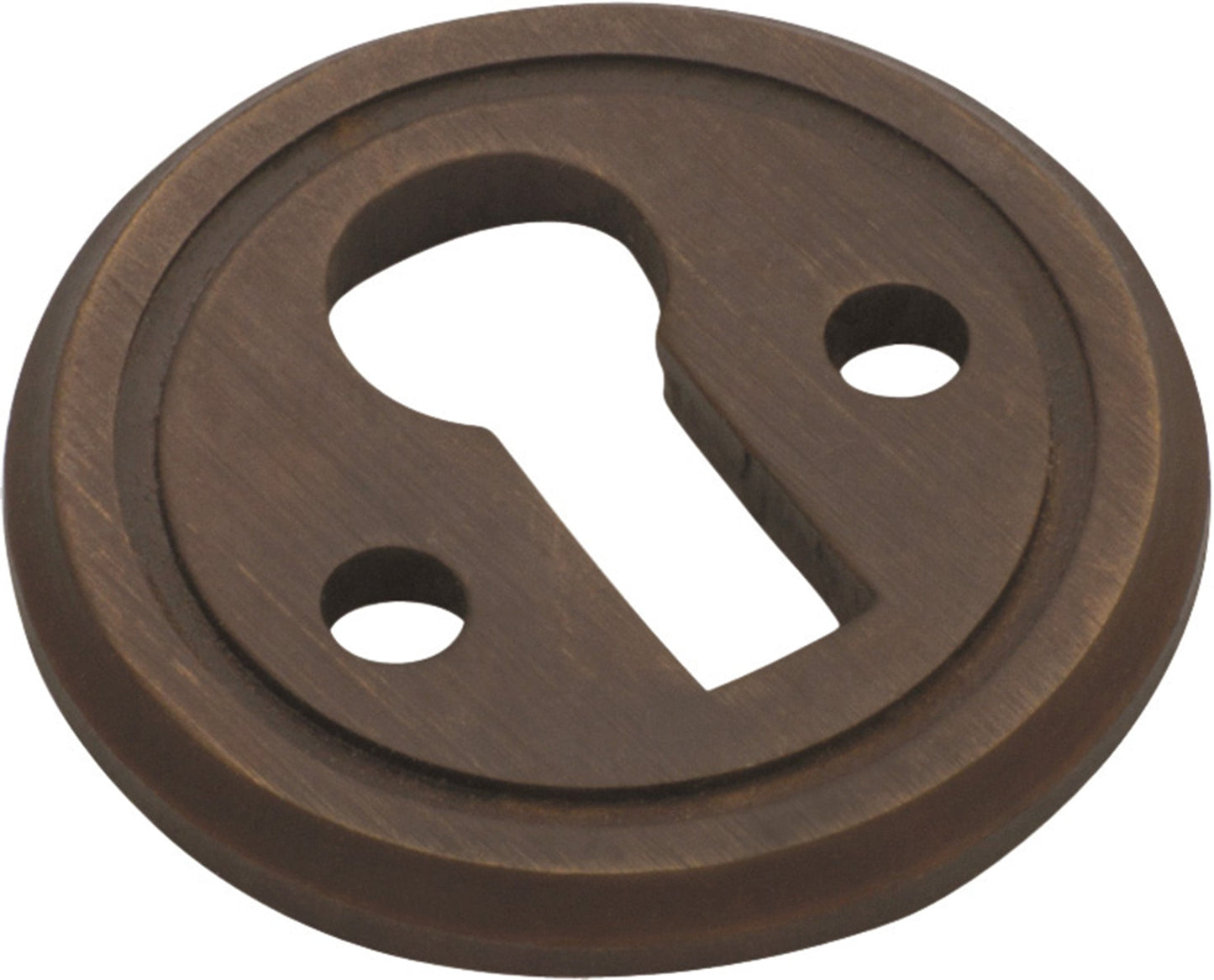 Cupboard Escutcheon Round Antique Brass D23mm
