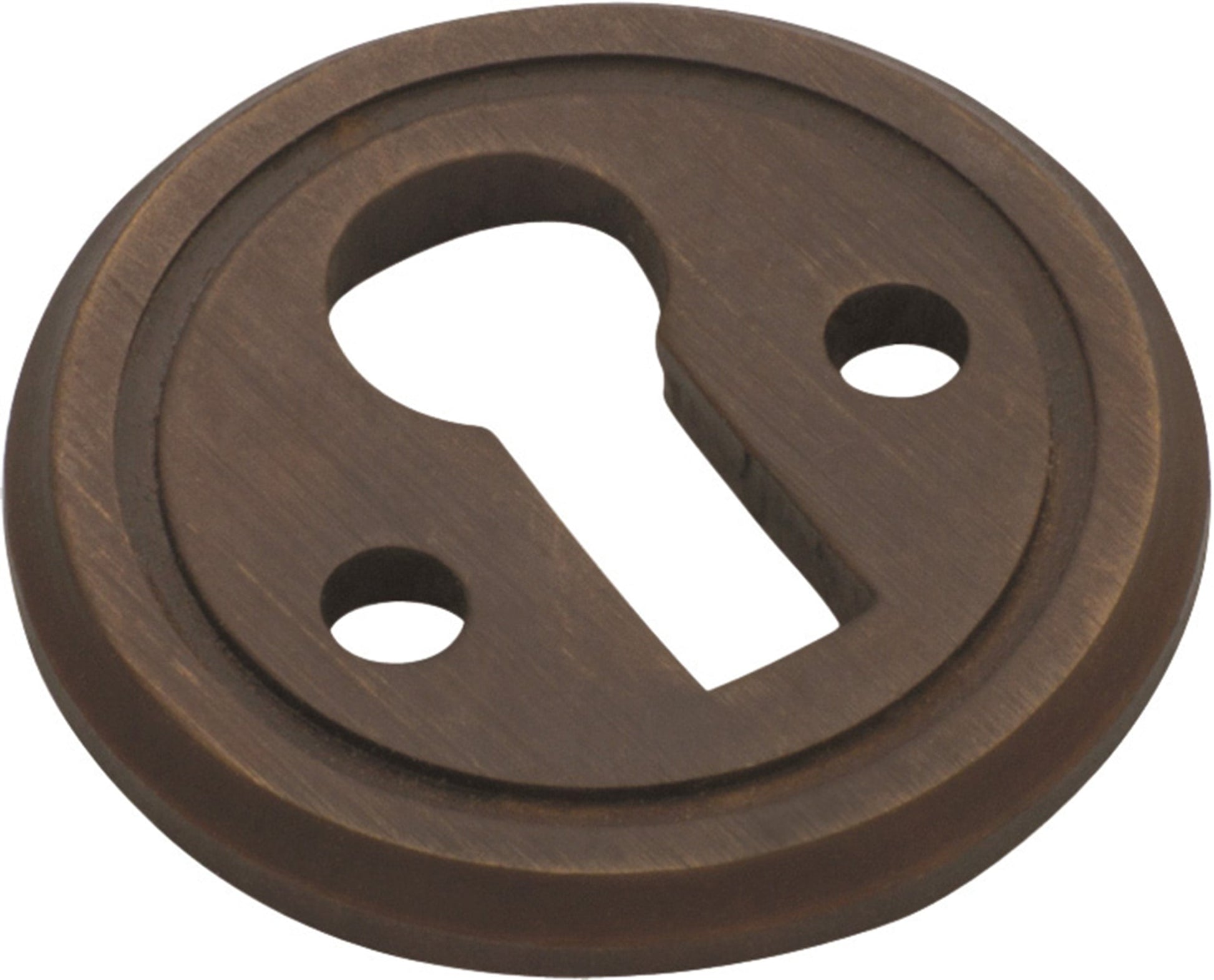 Cupboard Escutcheon Round Antique Brass D23mm
