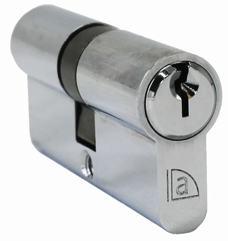 Euro Double Cylinder 5 pin C4 CP 65mm - Polished Chrome