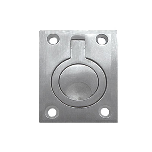 Square Flush Ring SSS 45x62mm - Satin Stainless