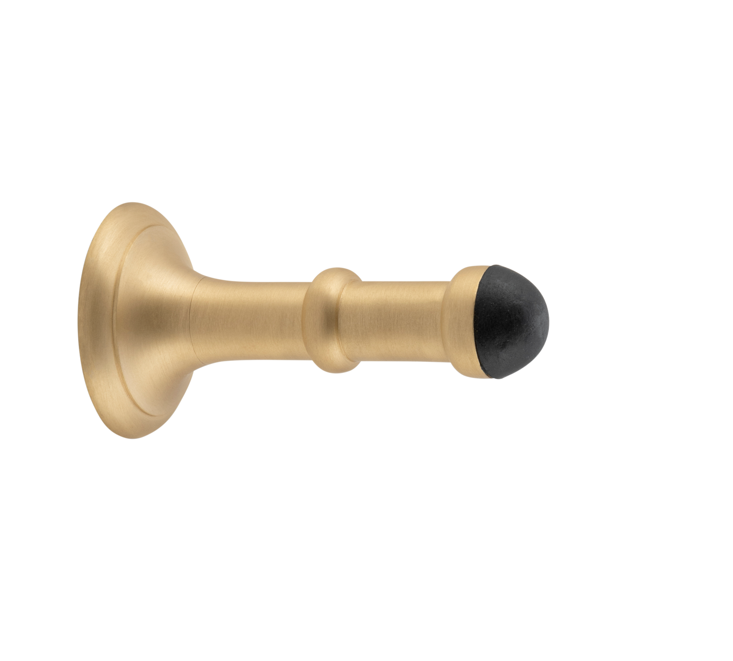 Door Stop Concealed Fix Small Satin Brass D43xP80mm