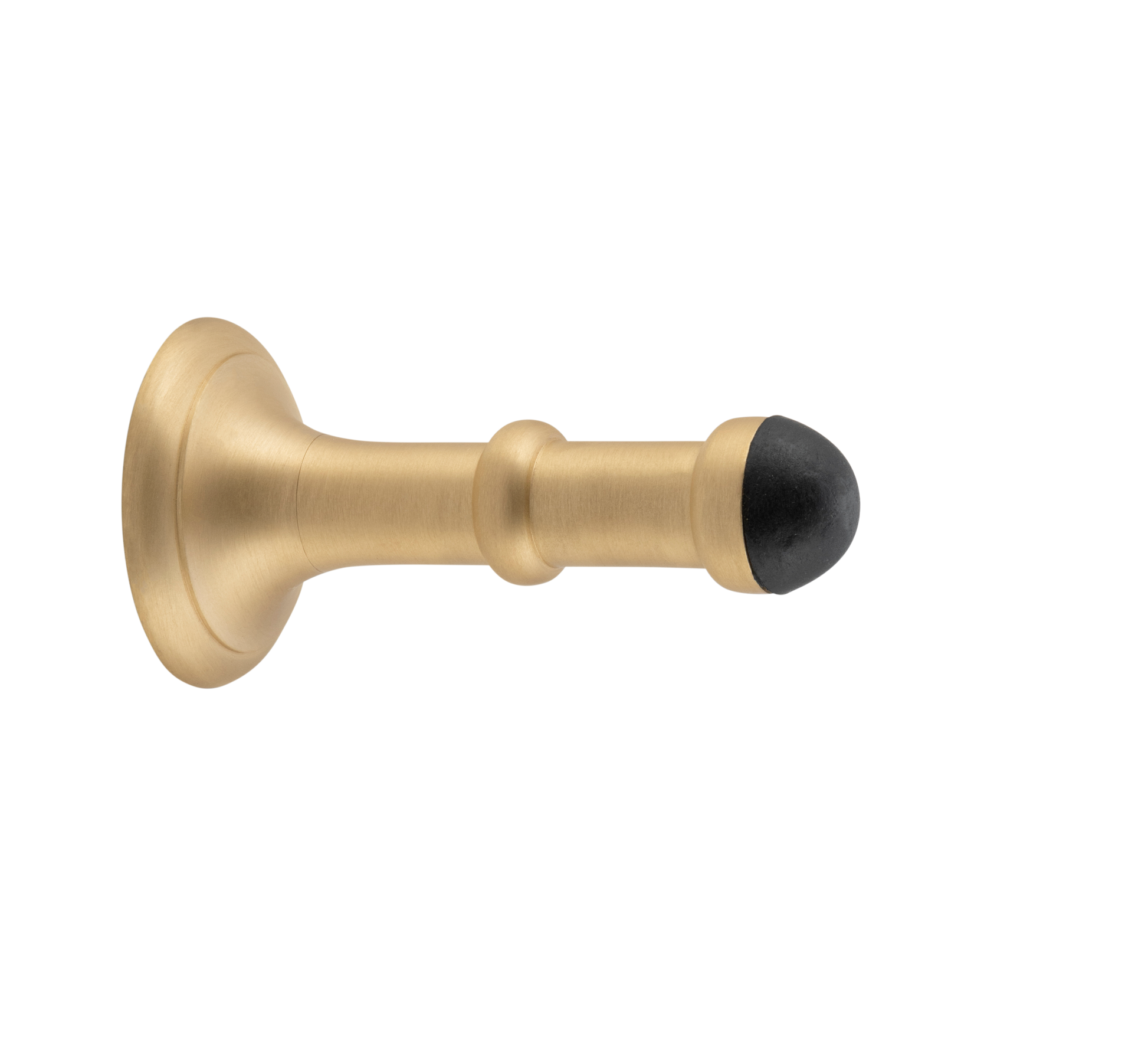 Door Stop Concealed Fix Small Satin Brass D43xP80mm