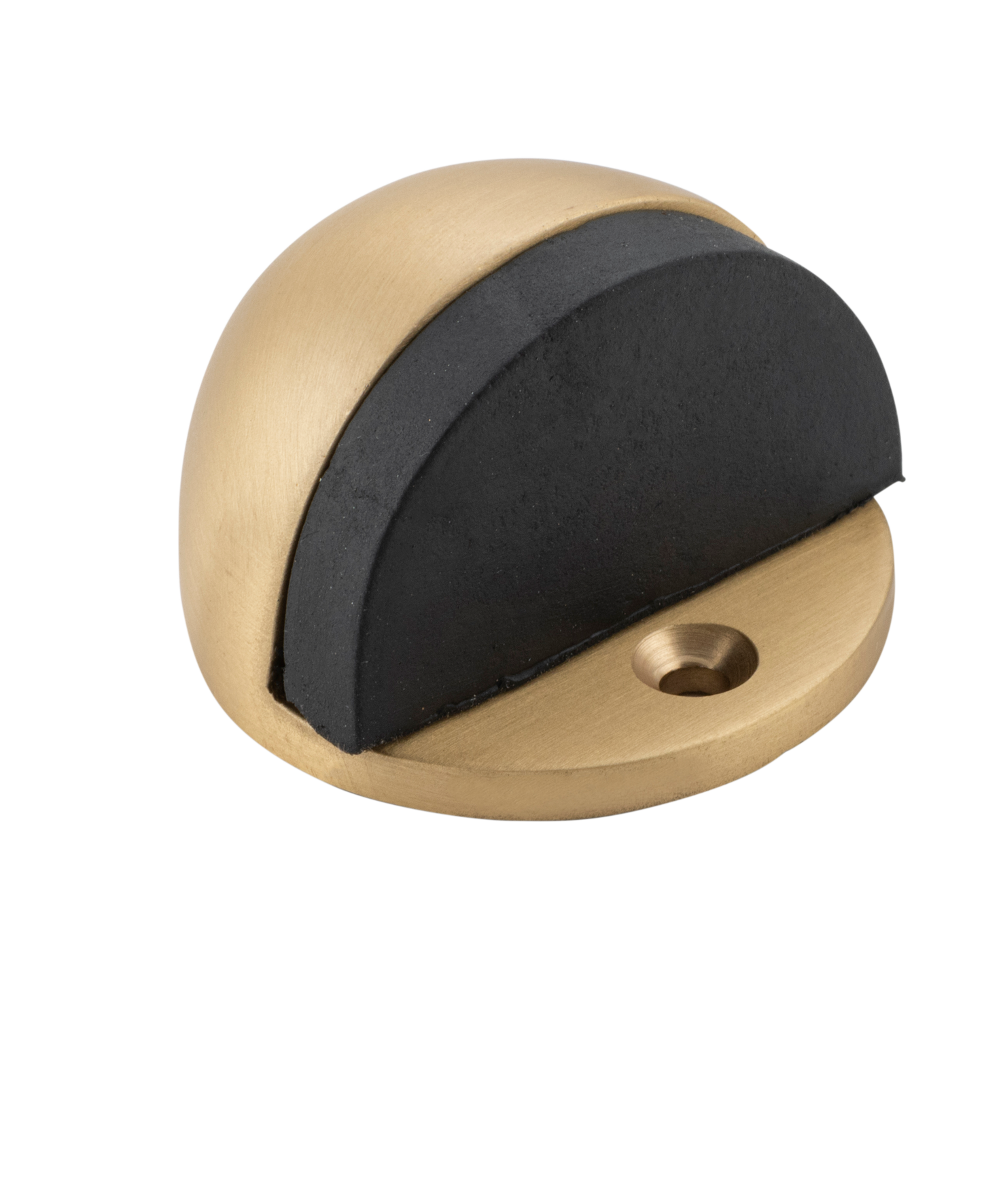 Door Stop Oval Satin Brass H29xD40mm