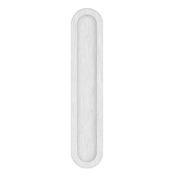 Oval flush pull 200 x 40mm - Med Bronze