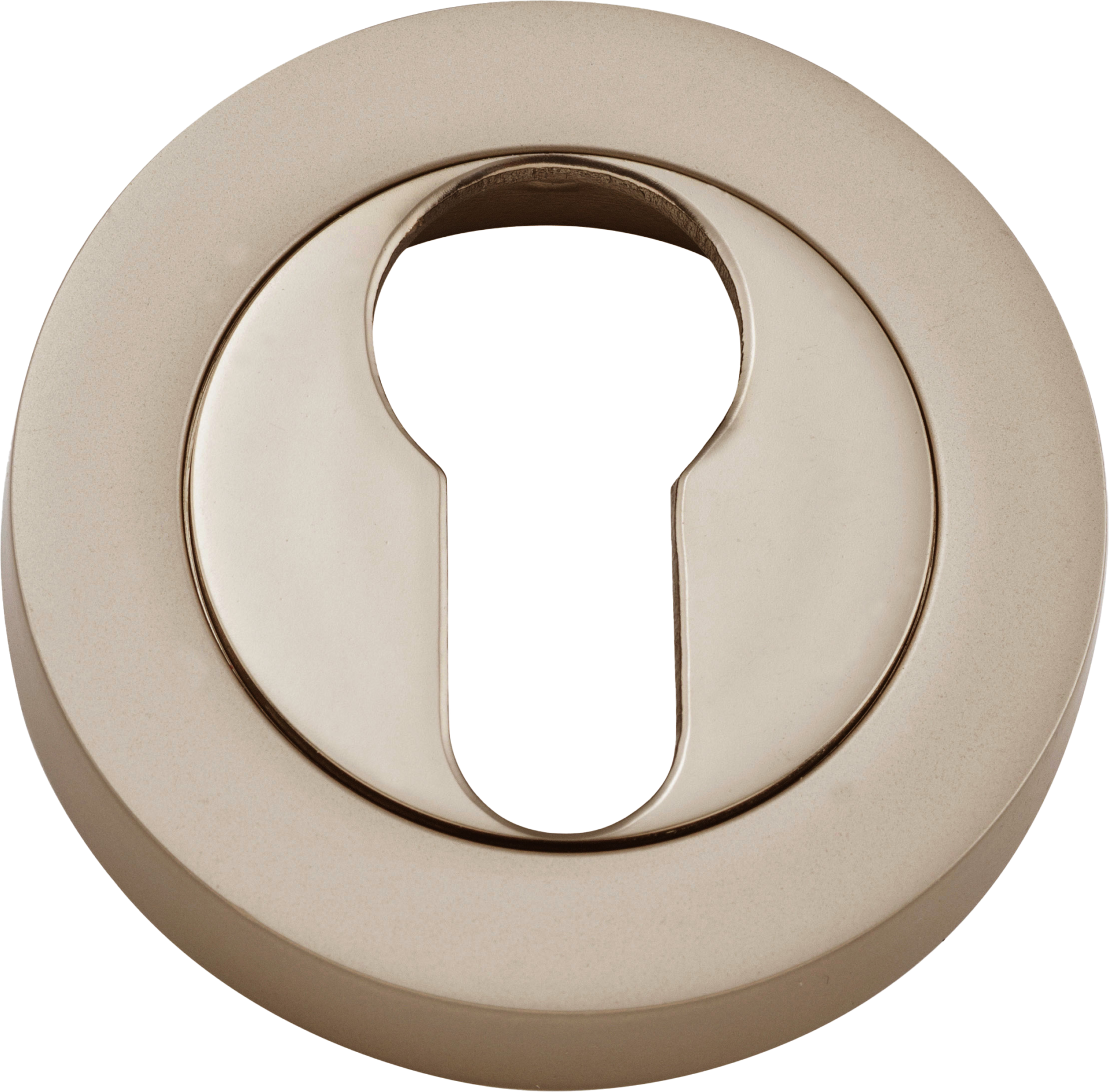Escutcheon Euro Concealed Fix Round Pair Satin Nickel D52xP10mm