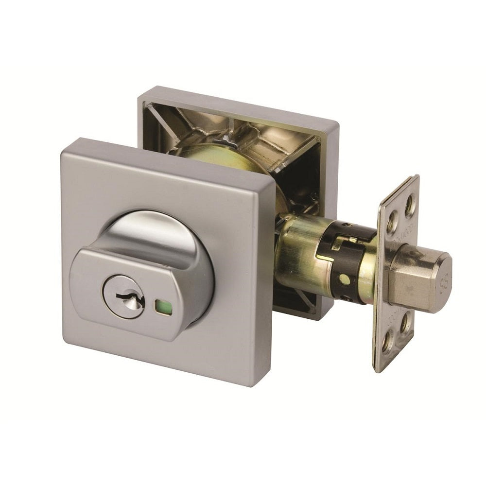 PARADIGM DEADBOLT SQUARE ROSE UNIVERSAL PACK - Satin Chrome/SSS look
