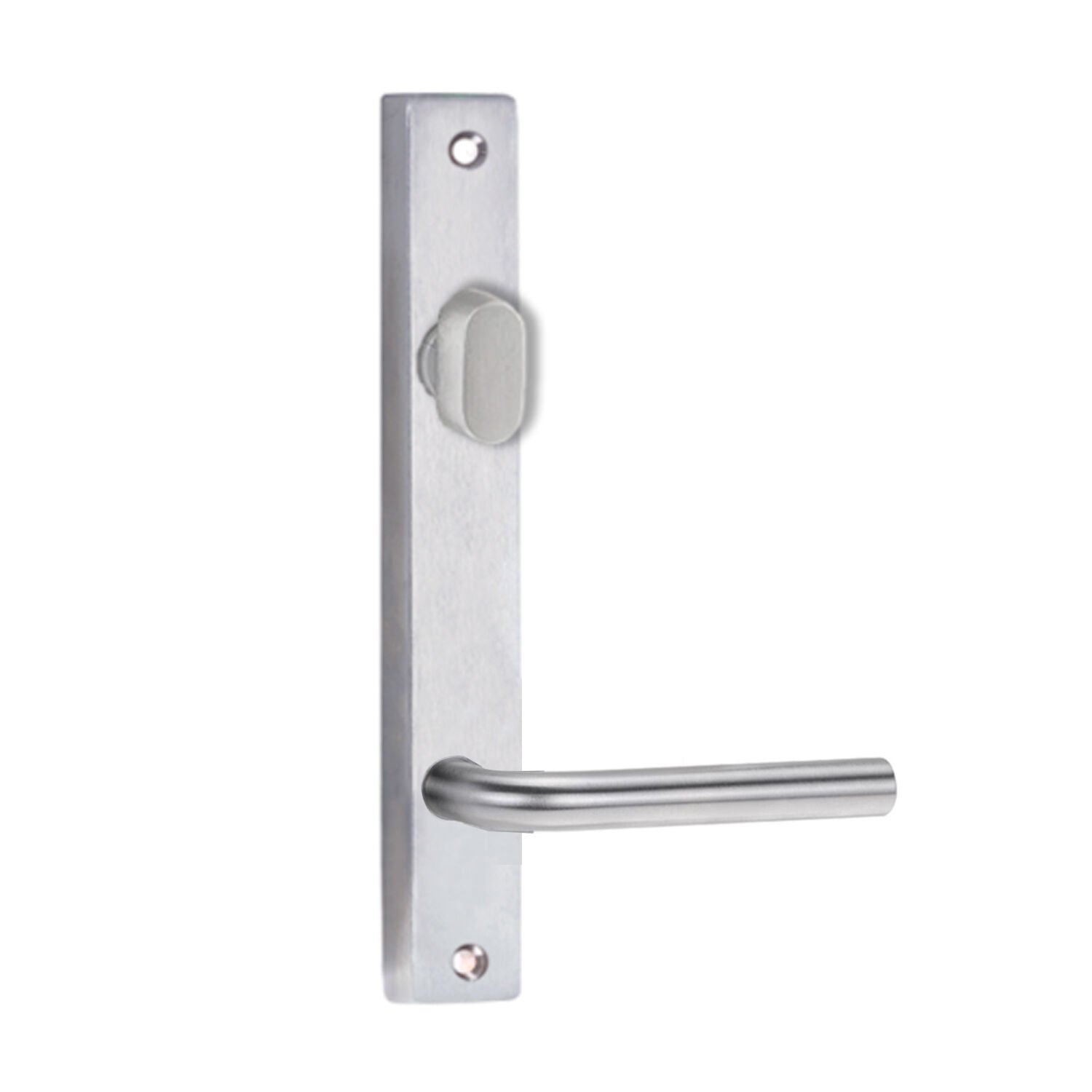 4704 SQUARE END PLATE WITH TURN & 97 LEVER - Satin Chrome
