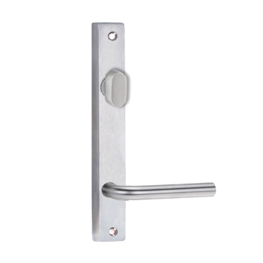 4704 SQUARE END PLATE WITH TURN & 97 LEVER - Satin Chrome