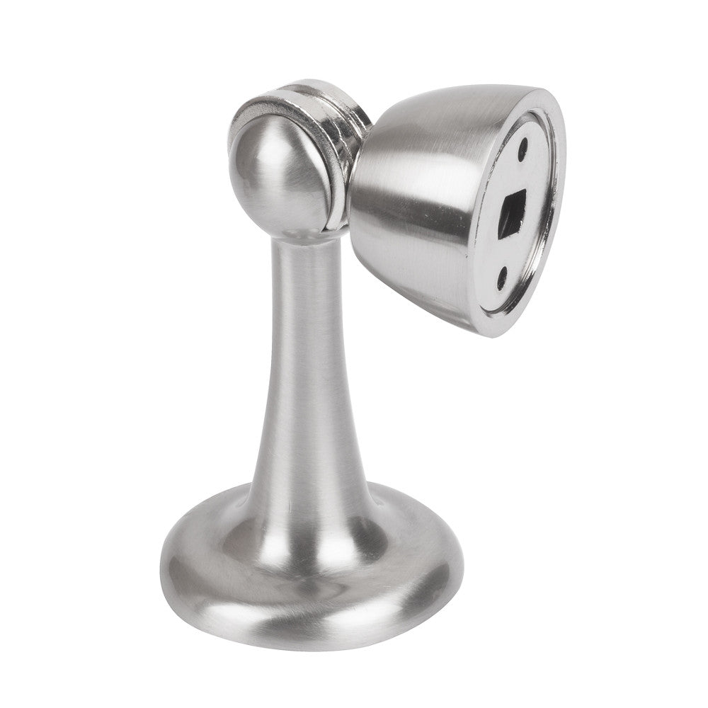 MAGNETIC DOOR HOLDER FLOOR/WALL SN - Satin Nickel