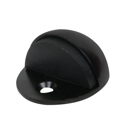 DOOR STOP - FLOOR FIX BLACK