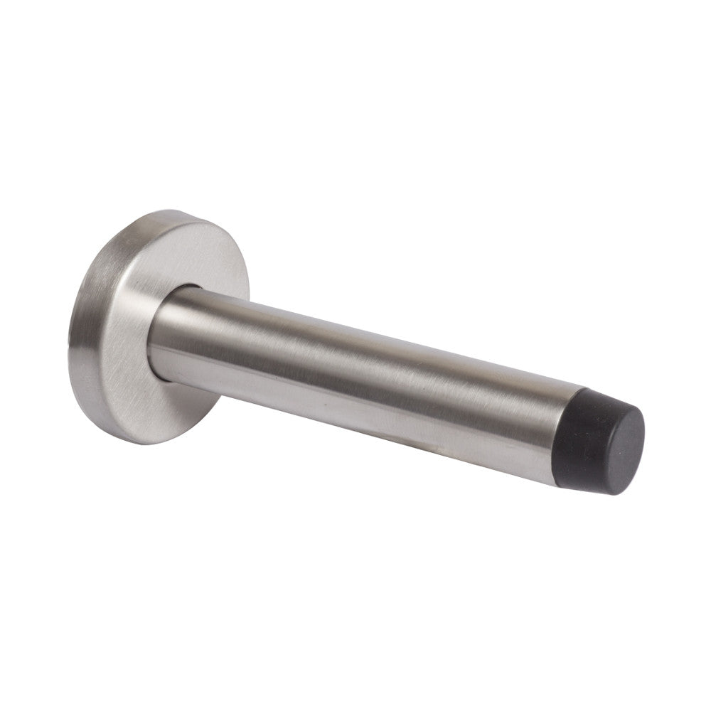 DOOR STOP - WALL FIX - 105mm SS - Satin Stainless