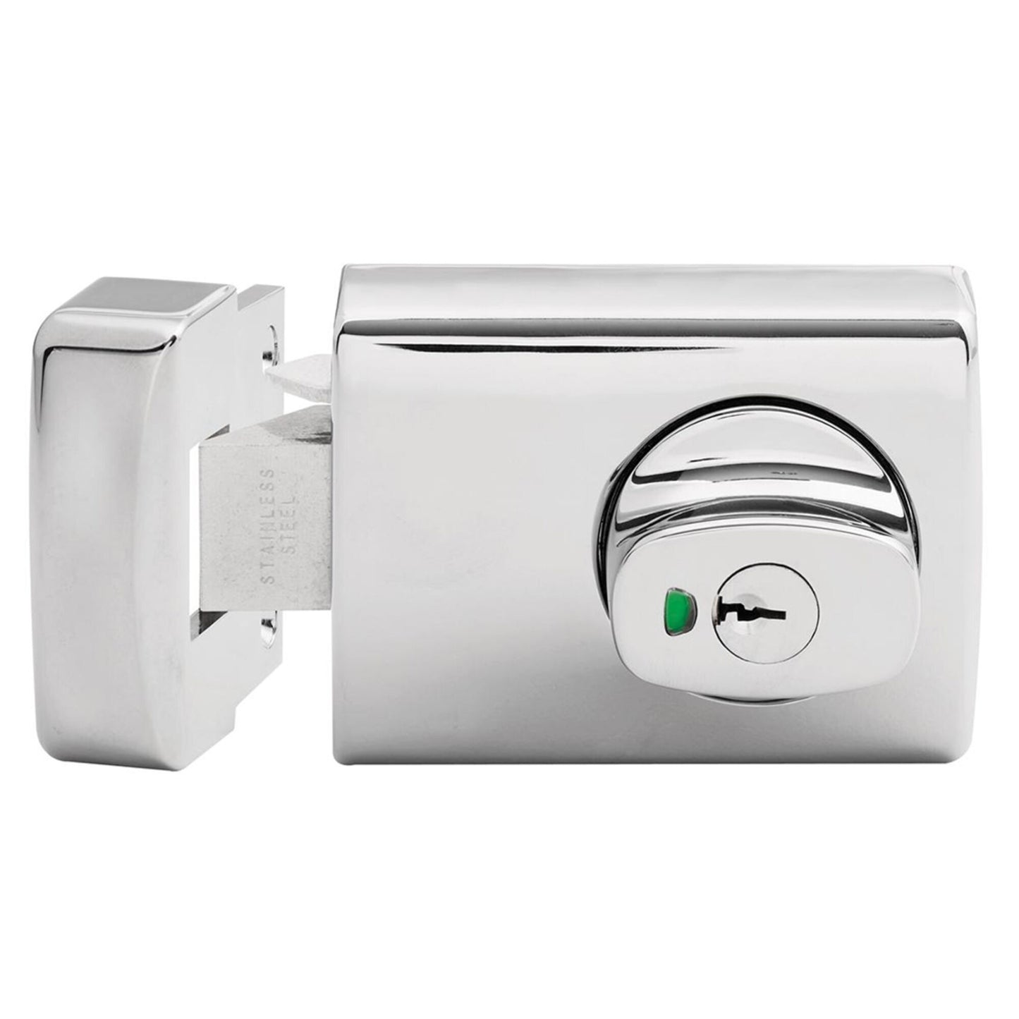 001 WITH KNOB TIMBER FRAME STRIKE TP - Chrome Plated