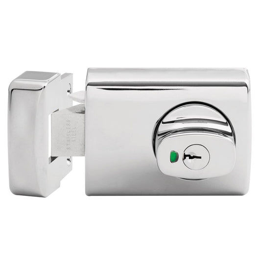 001 WITH KNOB TIMBER FRAME STRIKE TP - Chrome Plated