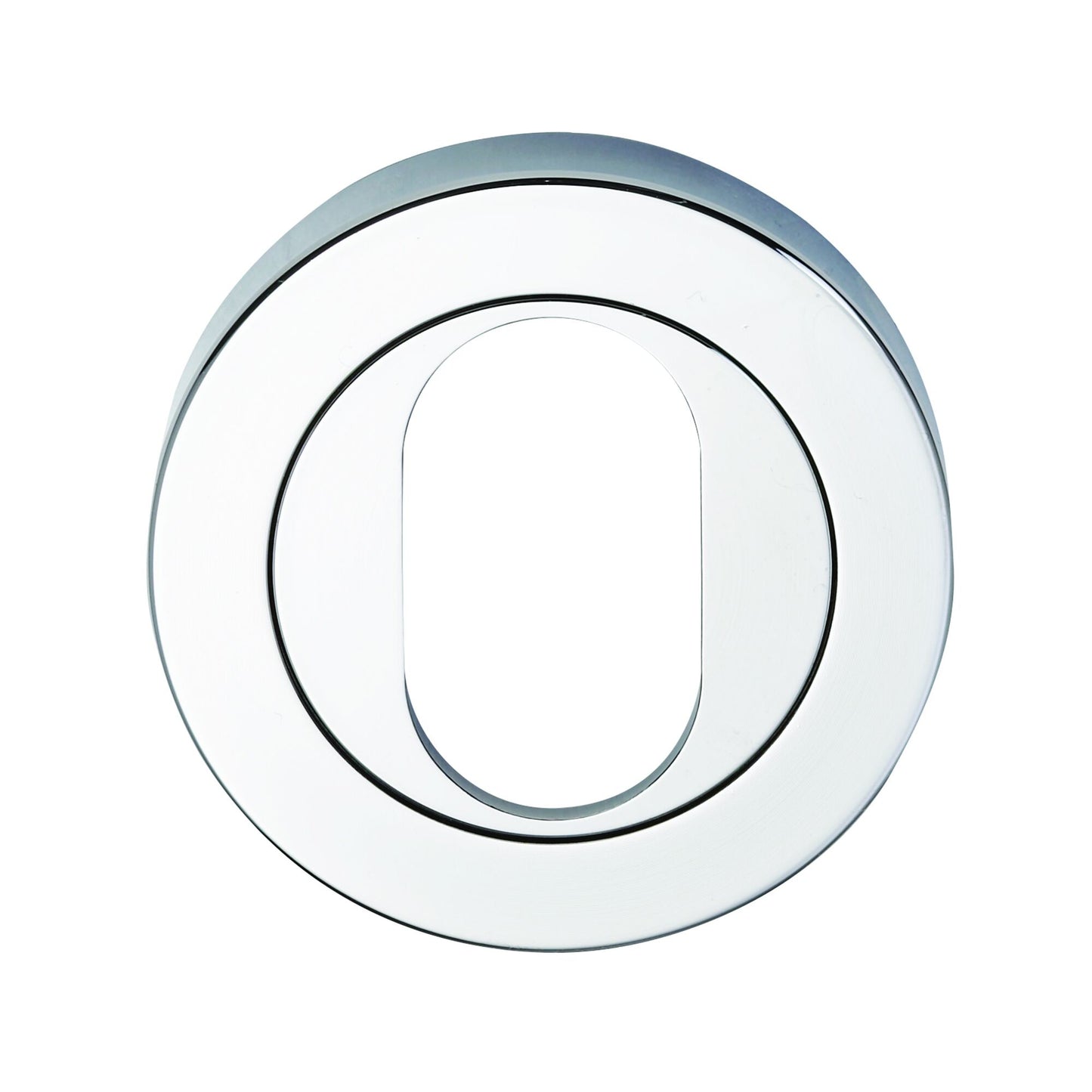 SYMPHONY 1220 SERIES OVAL CYLINDER ESCUTCHEON - SURFACE FIX - Satin Chrome