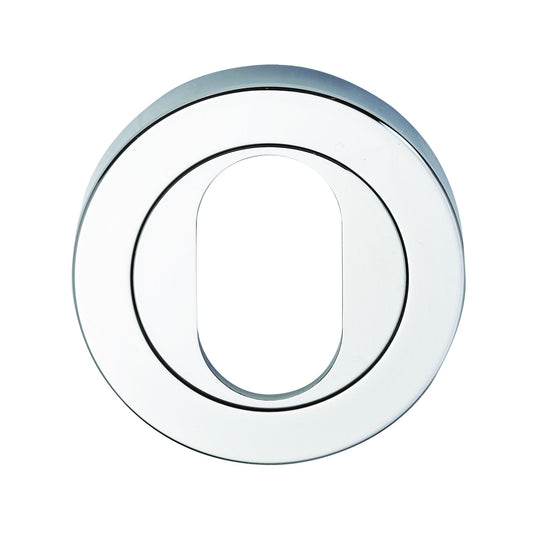 SYMPHONY 1220 SERIES OVAL CYLINDER ESCUTCHEON - SURFACE FIX - Satin Chrome