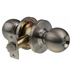 BRAVA Metro EA Series Glass Door Knob Set 70mm Backset SS - EA3011SS70 - Satin Stainless Steel
