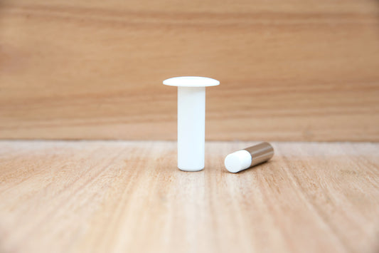 FLUSH MOUNTED CONCEALED MAGNETIC DOORSTOP WITH HOLD-OPEN FUNCTION - WHITE TRADE PK