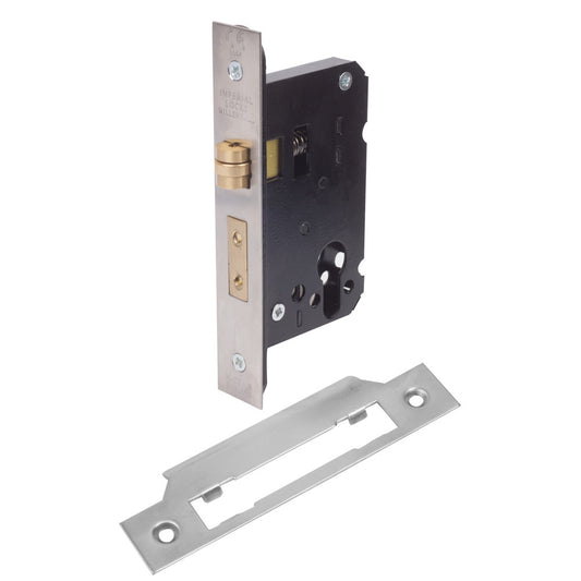 Scope UK Roller Lock - Custom powdercoated face plate and striker (Gunmetal) 57mm Backset