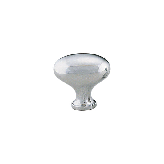 Brass Knob 33mm Egg Polished Chrome - Pol Chrome