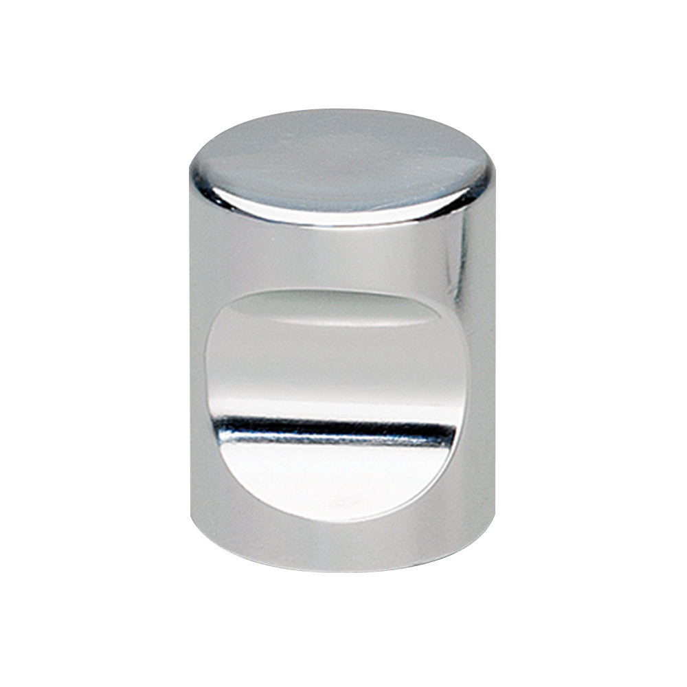 Cylinder Knob 20mm Silver