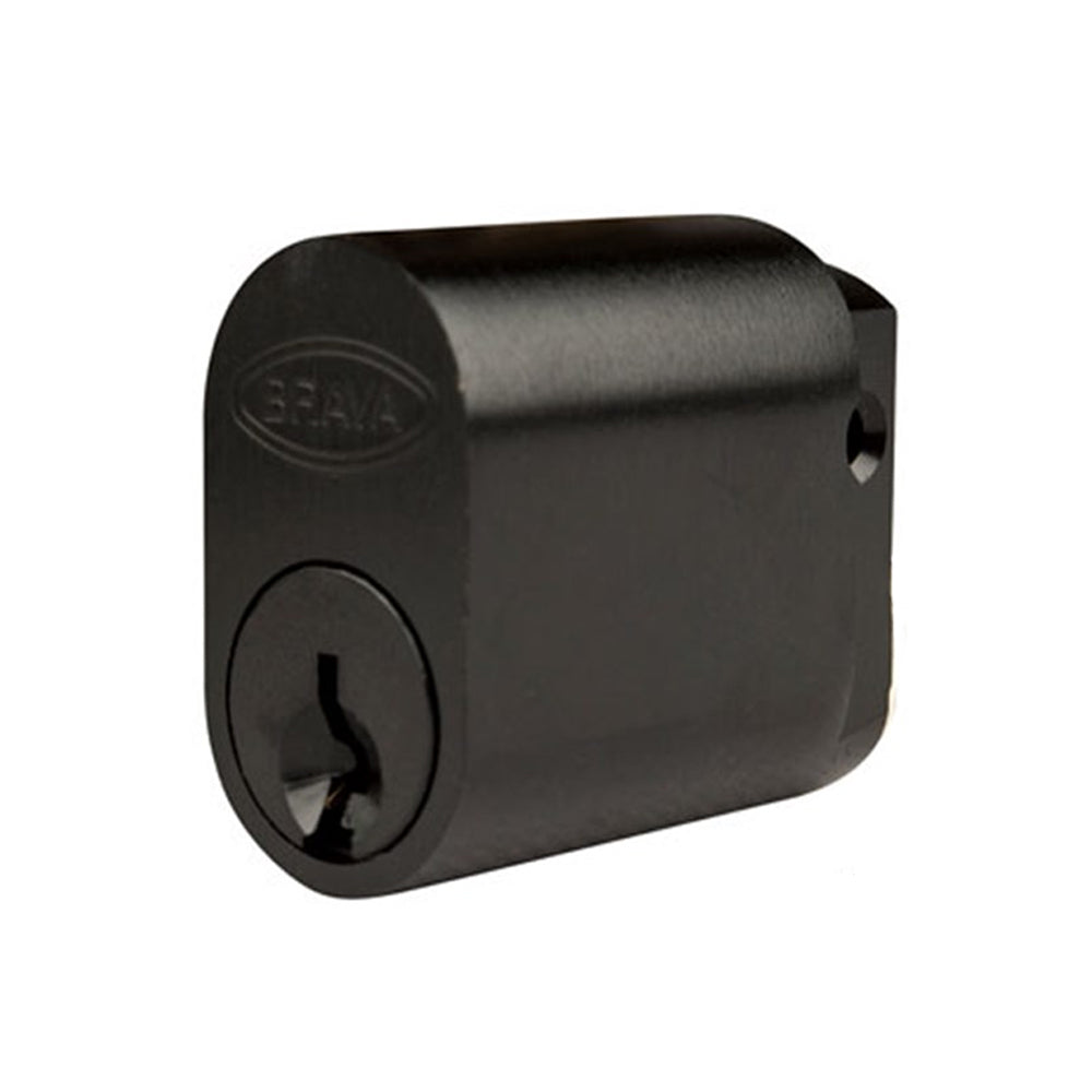 BRAVA Metro Oval Cylinder LW5 Profile KD with X W Z & R Cams Matt Black - 5070XBLKKD