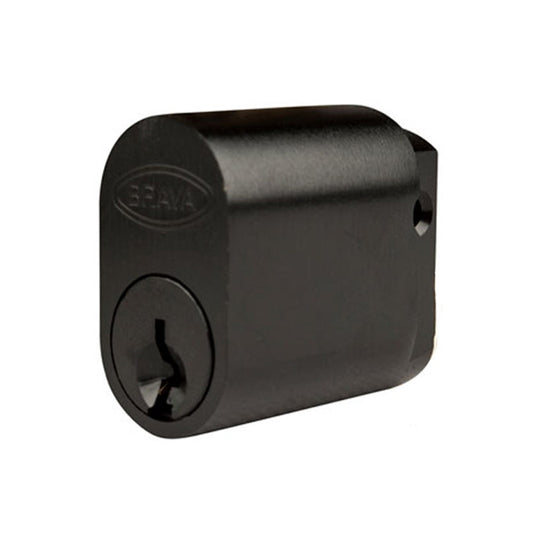 BRAVA Metro Oval Cylinder LW5 Profile KD with X W Z & R Cams Matt Black - 5070XBLKKD