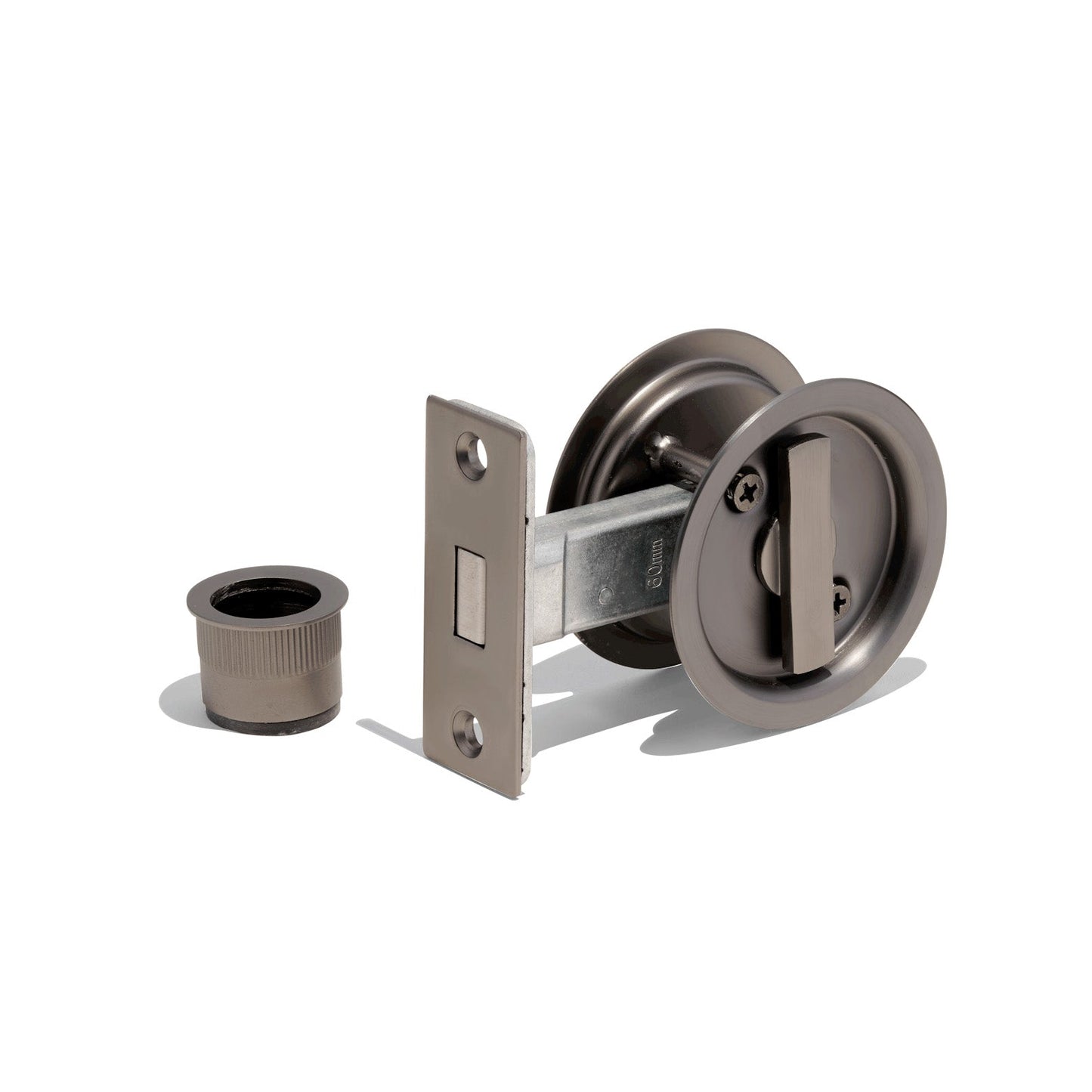 T1-GMG RD SlidingDoorLock - Gunmetal Grey