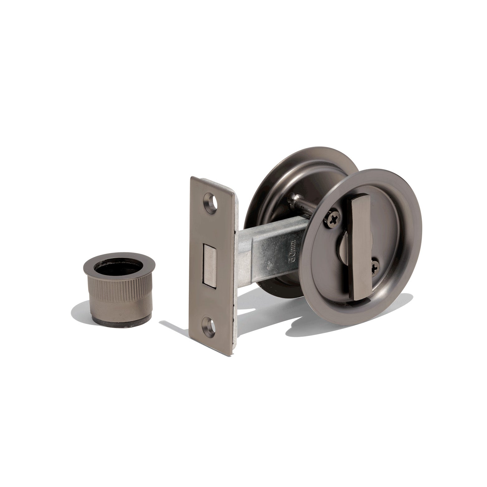 T1-GMG RD SlidingDoorLock - Gunmetal Grey