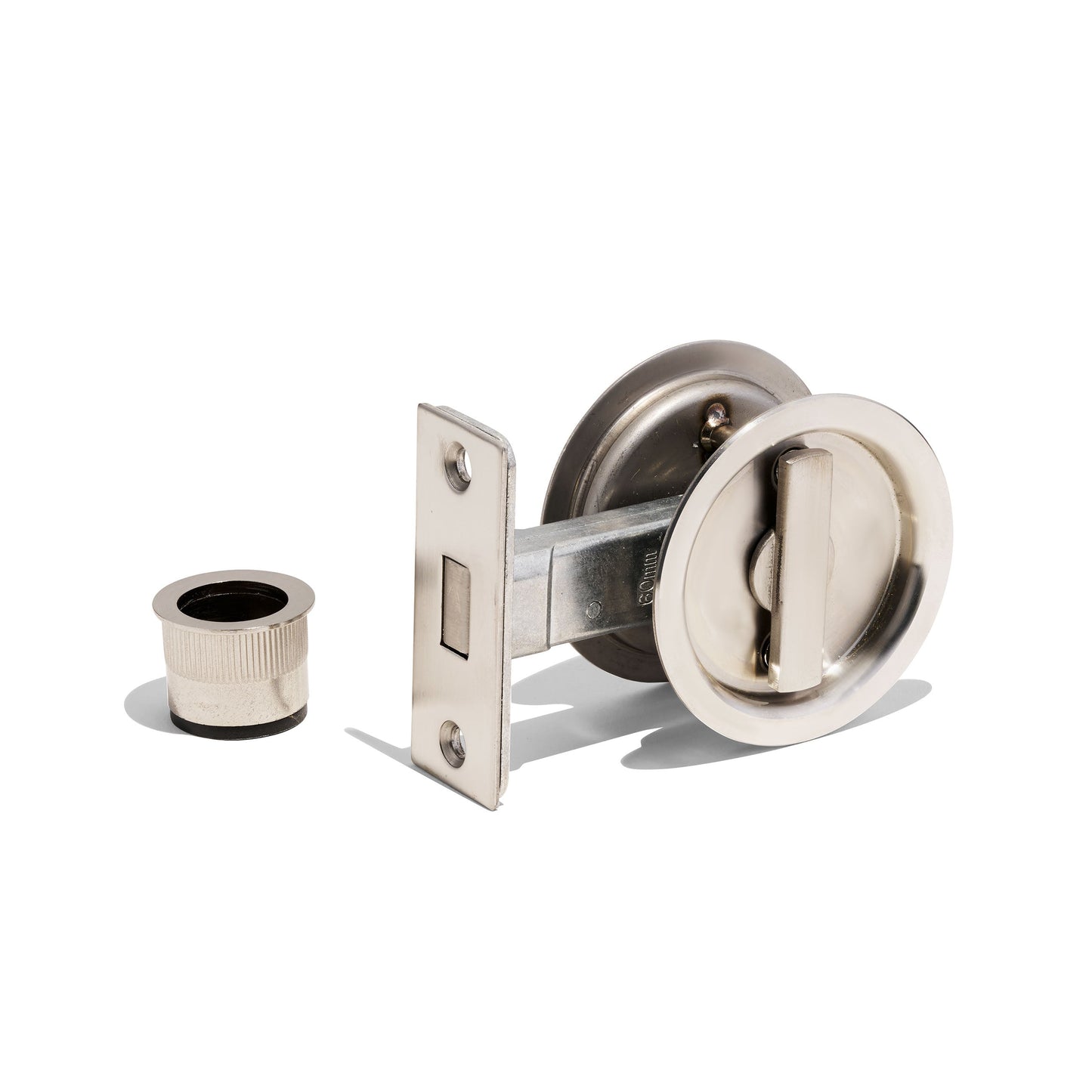 T1-SS RD SlidingDoorLock - Brushed Stainless Steel
