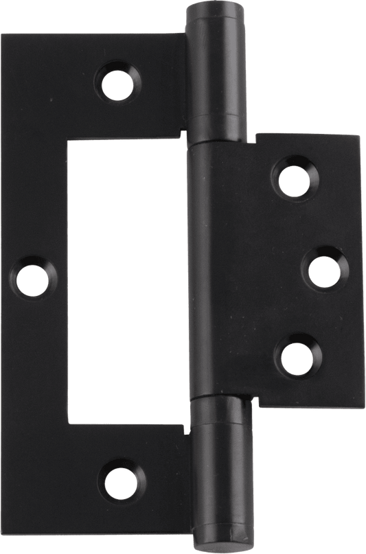 Hinge Hirline Matt Black H100xW49xT2.5mm - MBK