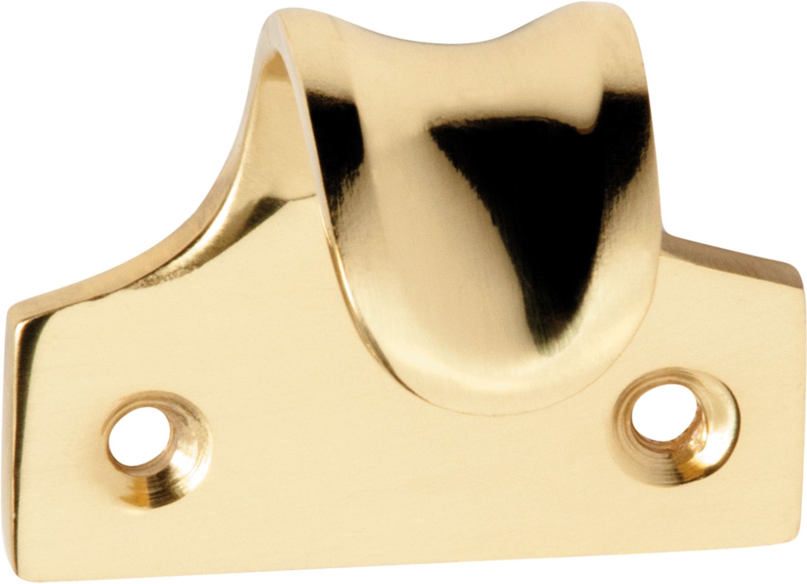 Sash Lift Dished Polished Brass H38xW45xP30mm
